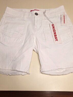 Union Bay White Cutoff Shorts